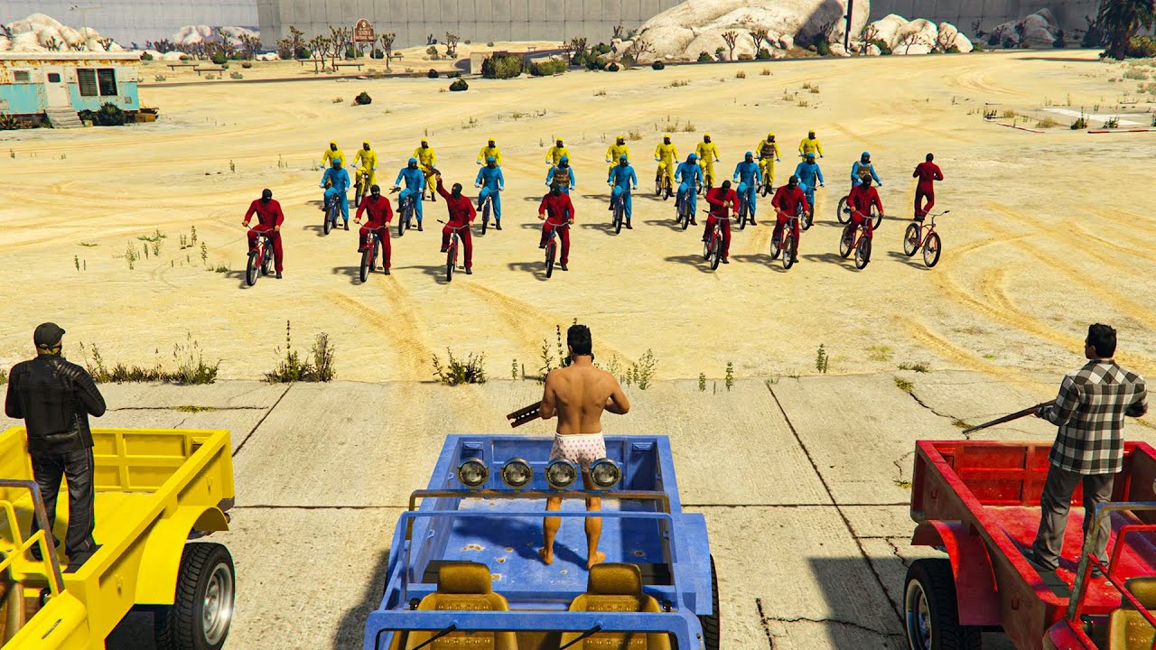 3 JOUEURS vs 30 CRIMINELS DANGEREUX ! (Chasse)