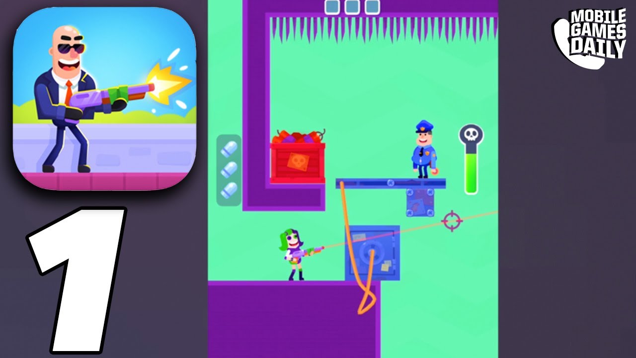 HITMASTERS Gameplay Walkthrough Part 1 - Shotgun Mode Levels 1-50 (iOS Android)