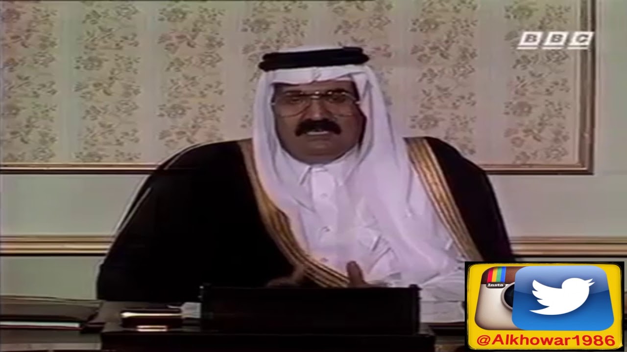 مقابلة مع الأمير الوالد حمد بن خليفه آل ثاني 🇶🇦 على قناة BBC  ارشيف قطر