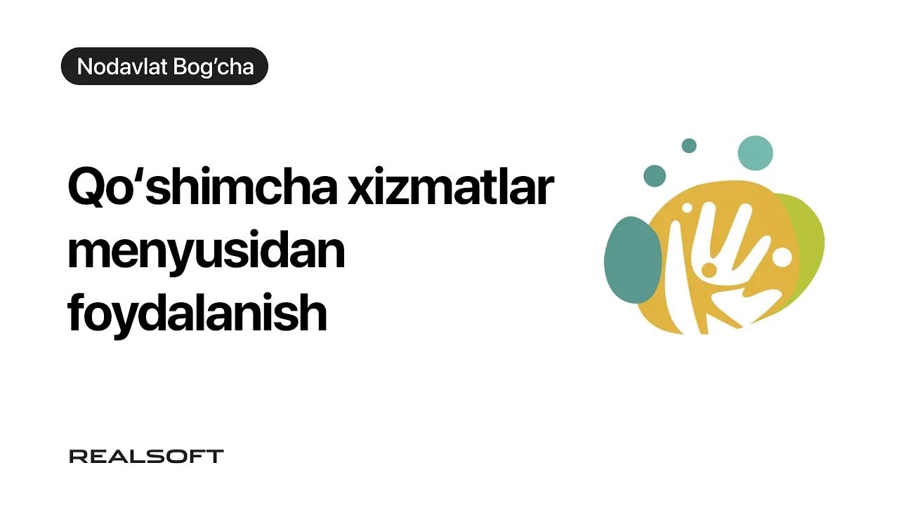 Nodavlat bog'cha - Qo'shimcha xizmatlar
