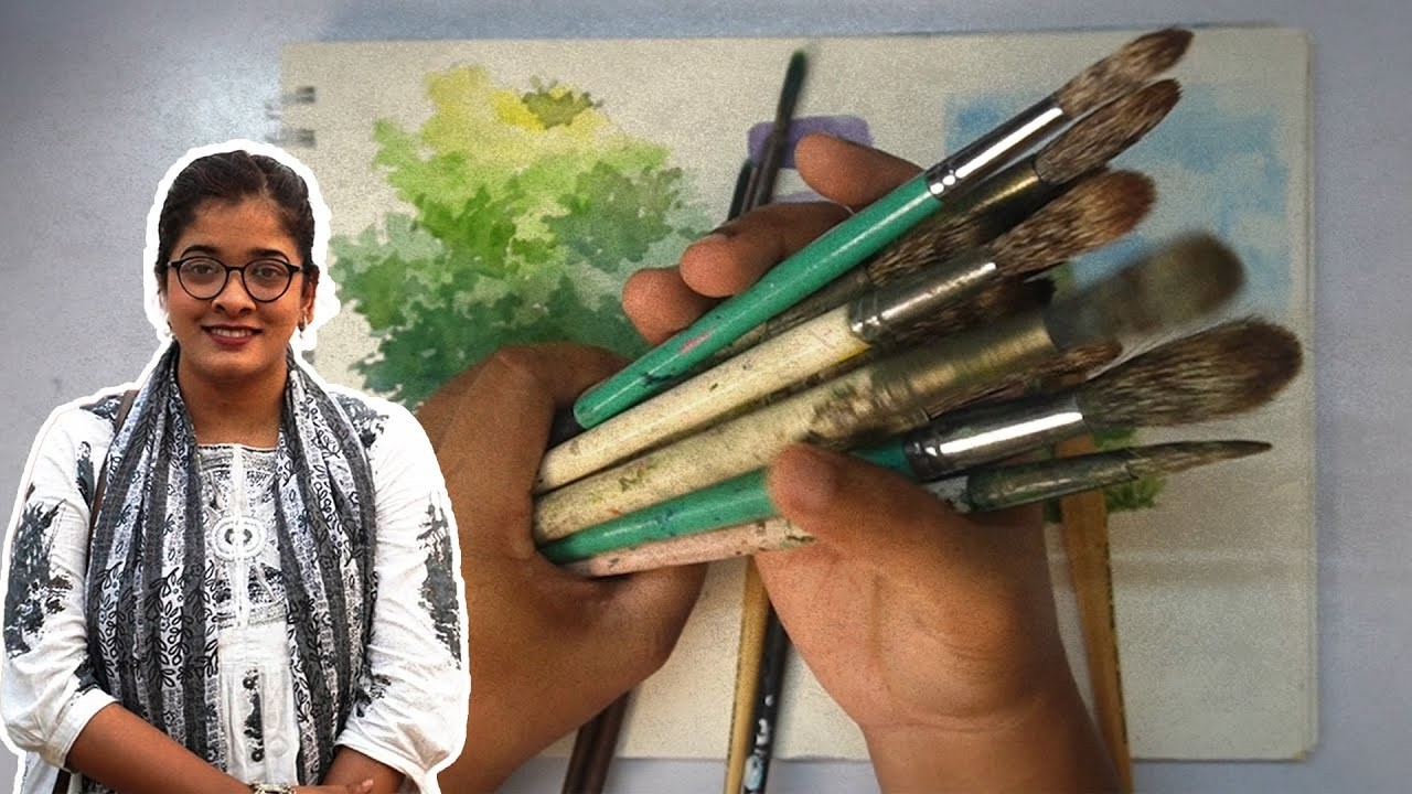 কোন ব্রাশ কখন ব্যাবহার করবেন?  Uses Of Brushes In Different Painting