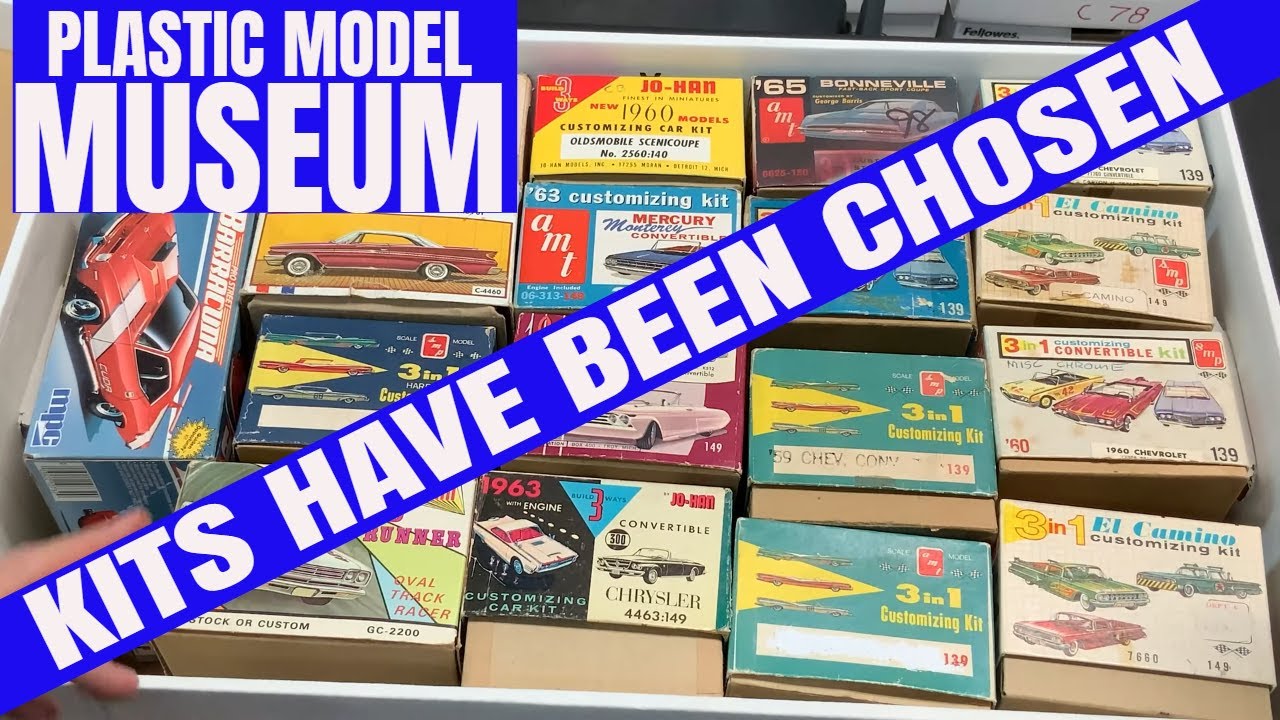 Over 1000 kits gone thru and I Have choosen the kits for the Plastic Model Museum