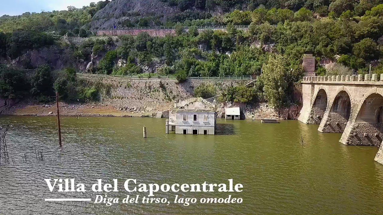 Villa sommersa del Capocentrale - diga del Tirso - lago omodeo Sardinia