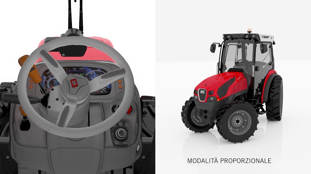 SAME Frutteto CVT ActiveSteer -  4 ruote sterzanti -  3D