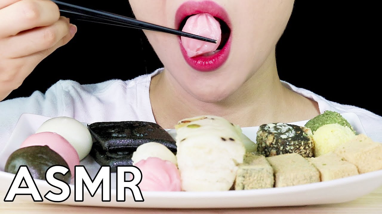 ASMR Korean RICE CAKE *chewy* 떡 리얼사운드 먹방