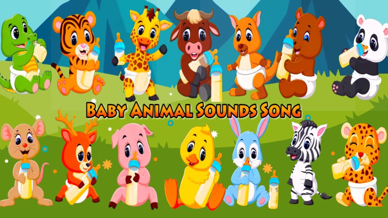Animal Sounds For Babies| Baby Animal Sounds Song| Animals Song For Kids| Nursery Rhymes For Kids