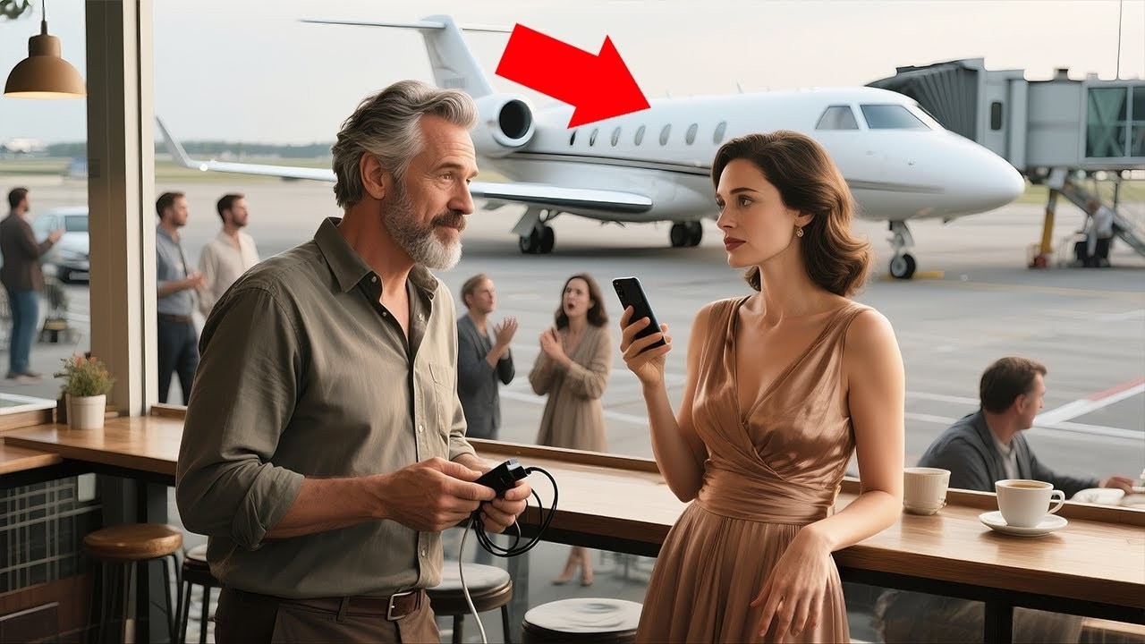 Struggling Dad Lends Phone Charger to Stranger Woman—3 Days Later, She Sent a Jet For Him as