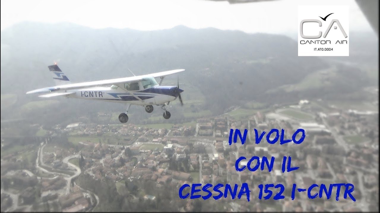 In volo con il  Cessna 152 I-CNTR - Flotta Cantor Air