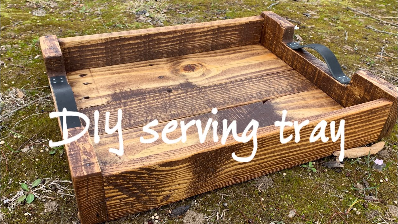 DIY Pallet wood serving tray