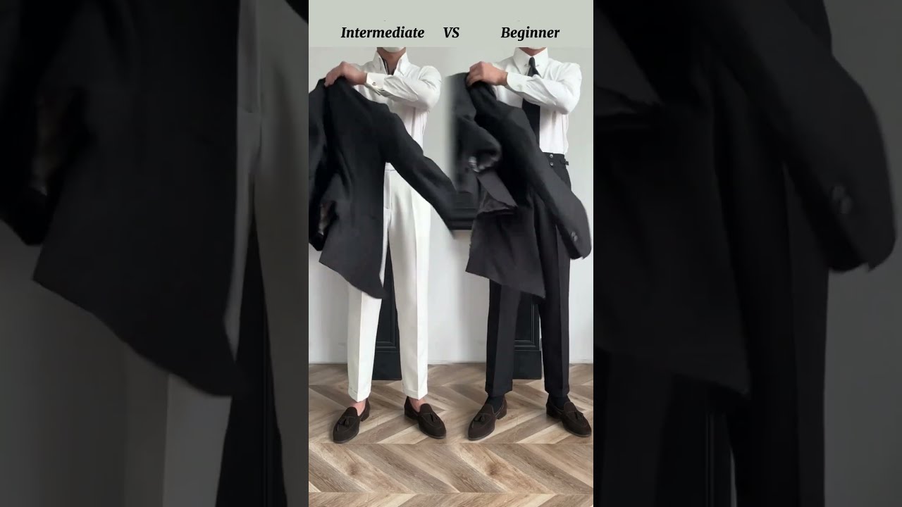 Beginners Vs Intermediate Styling Of Double Breasted Suit #fashion #suits #mensfashion #shorts