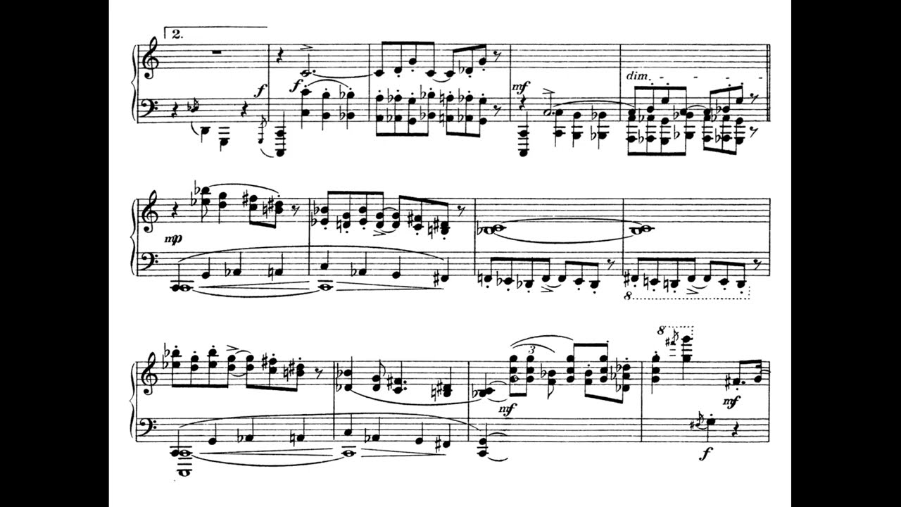 Erwin Schulhoff — Partita für Klavier (1922) [w/score]