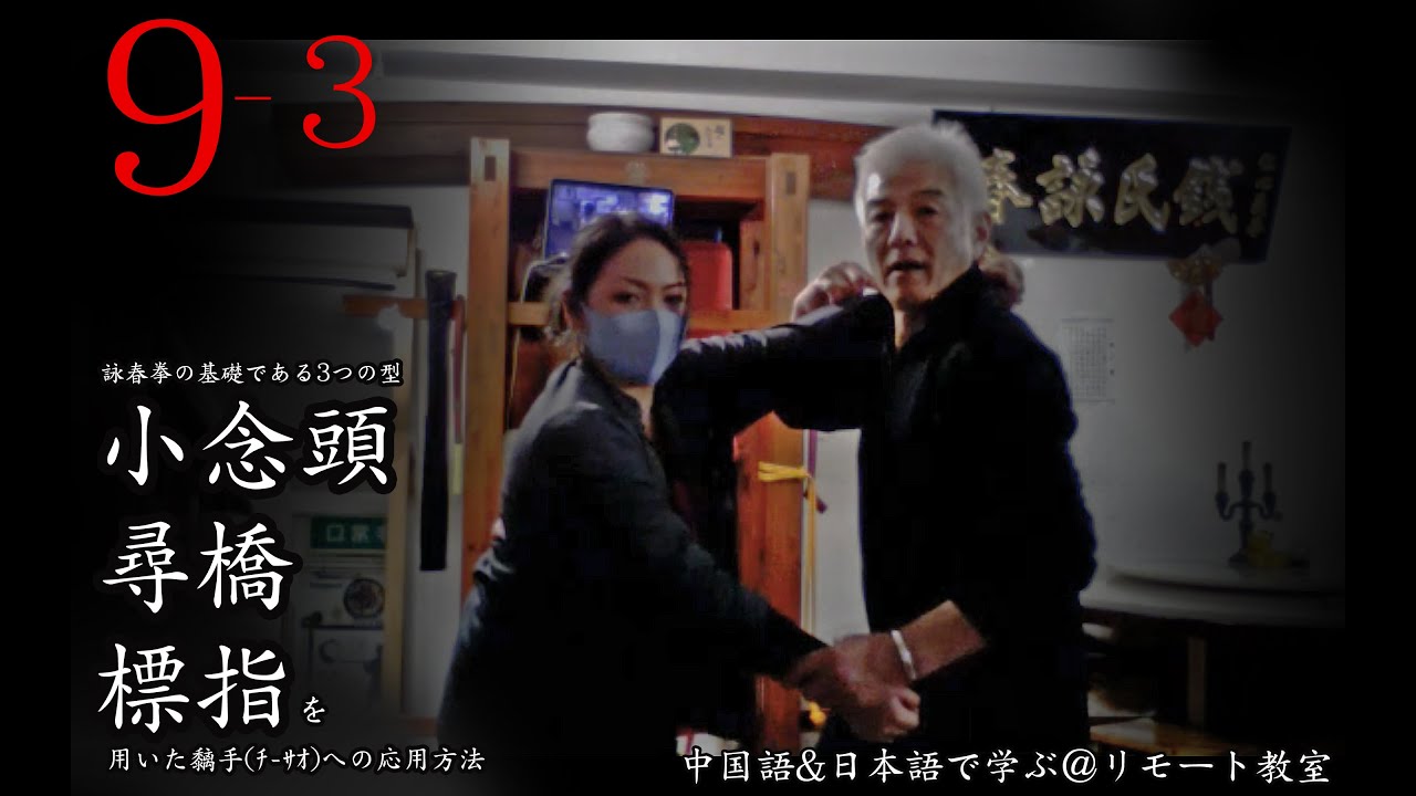 【9-3 小念頭/尋橋/標指 ３つの型から黐手(ﾁｰｻｵ)への応用】~ Dont think just feel , our feel ~