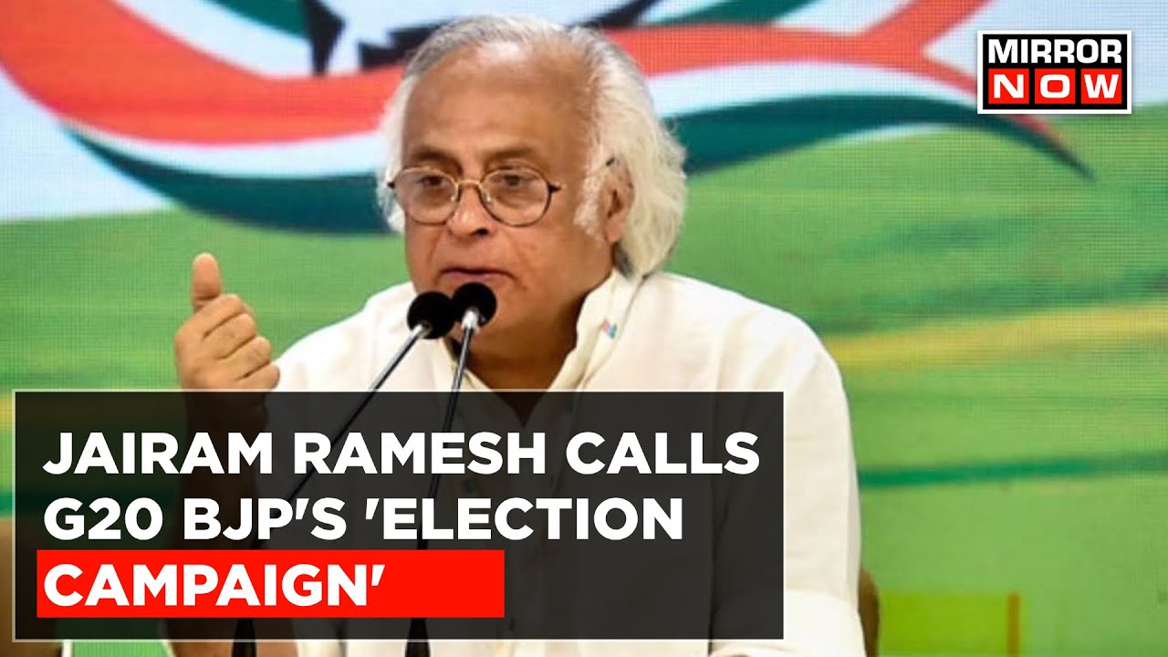 'BJP Using G20 Summit To Run Poll Campaign', Claims Congress MP Jairam Ramesh | Top News