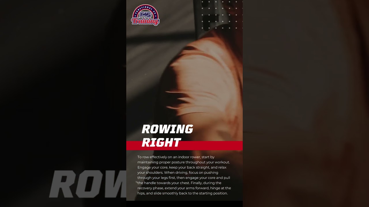 Let's row to success together! 💪 #RowingRight #IndoorRowingTips