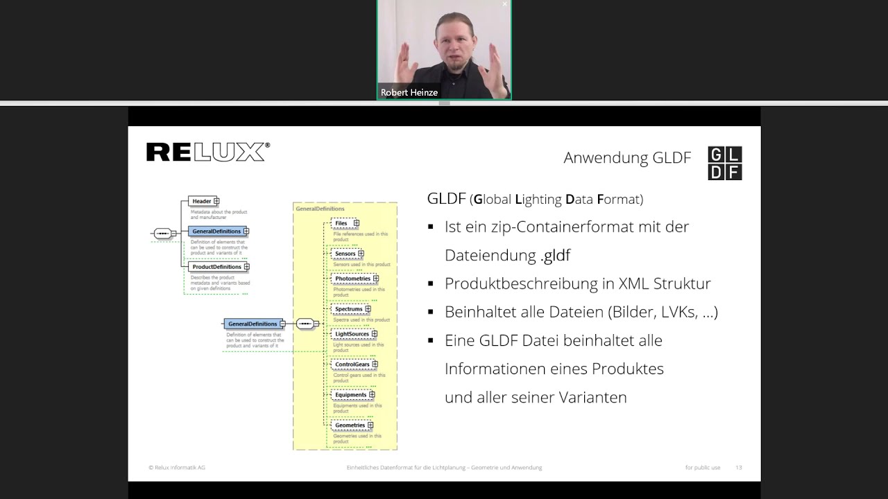 Relux pr&auml;sentiert das neue Datenformat GLDF