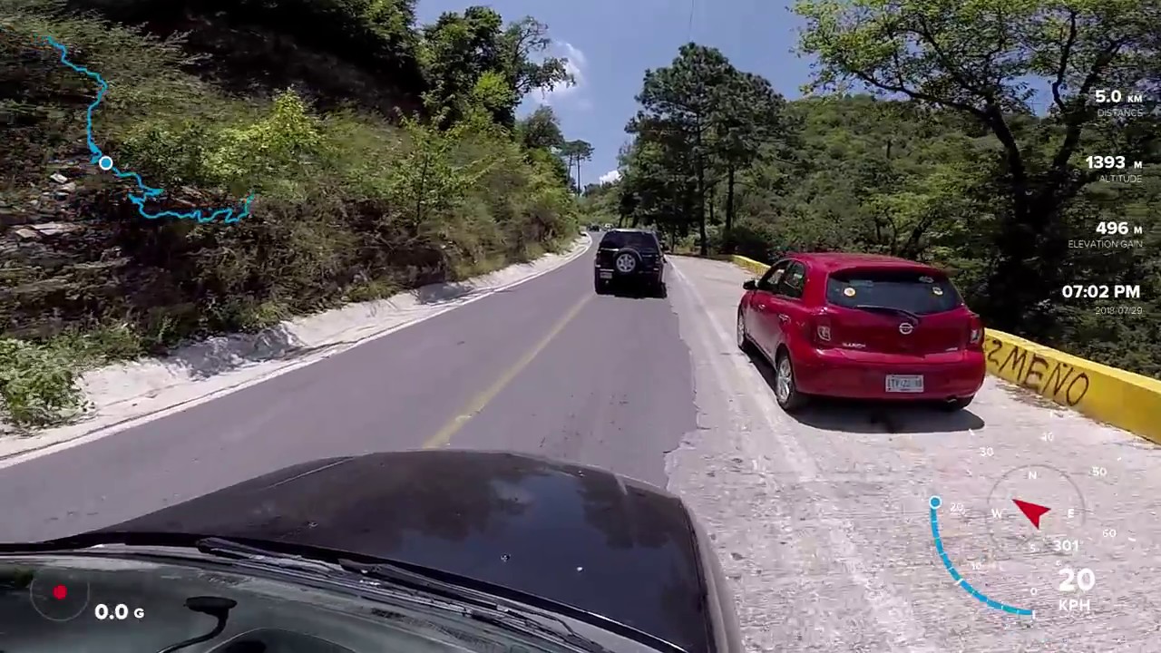 Carretera a la Cola de Caballo - NL 20 - GoPro Gauges