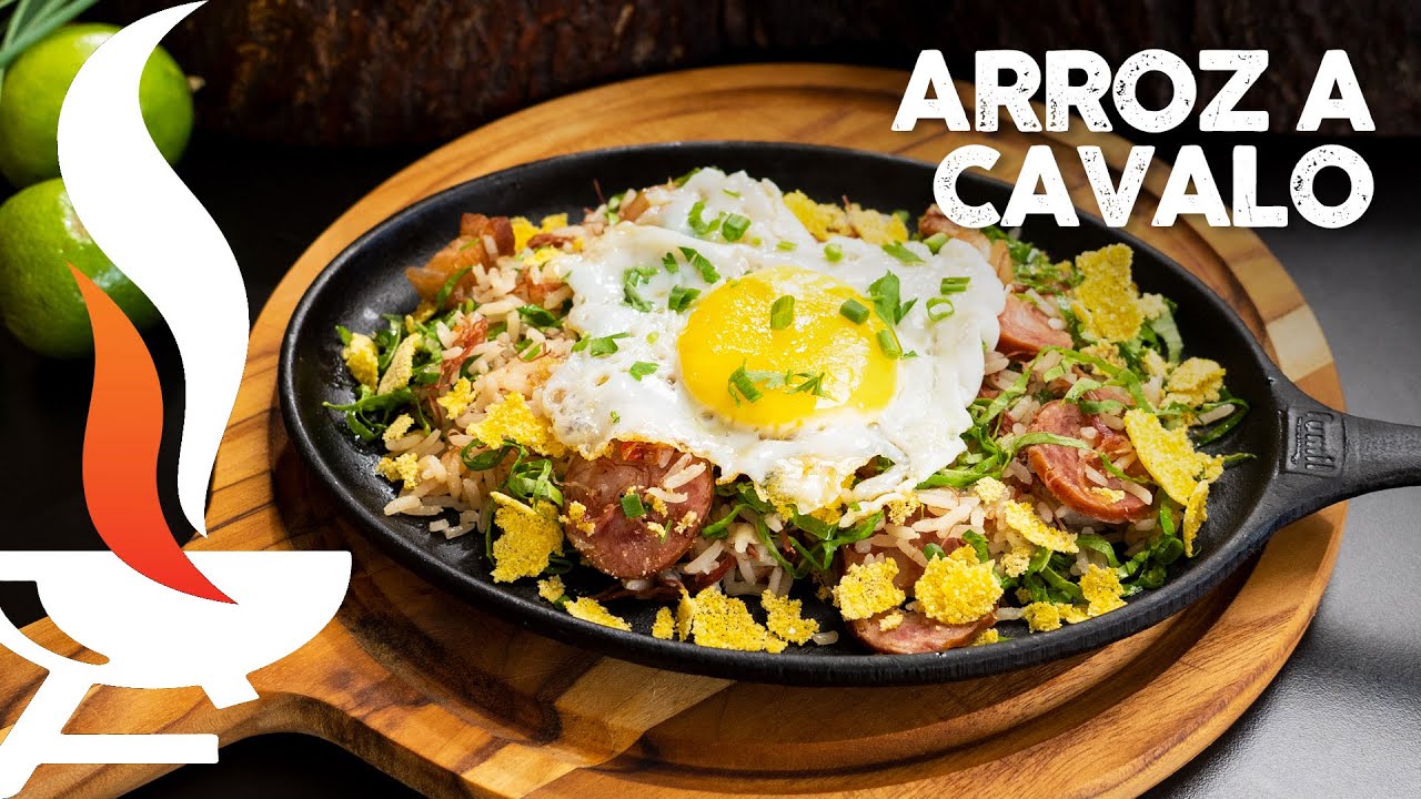 Arroz a Cavalo na Panela Mineira I Churrasqueadas