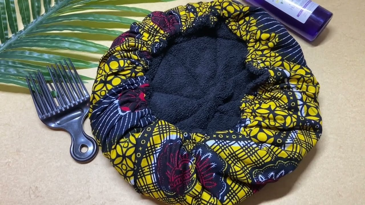 Tuto : Couture : Coudre un bonnet chauffant pour soin capillaire