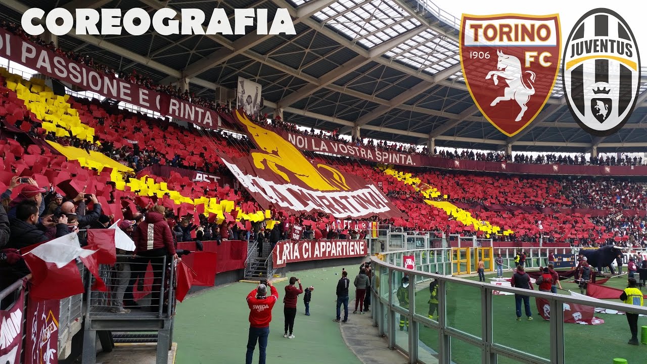 COREOGRAFIA DERBY TORINO-JUVENTUS 1-3 CURVA MARATONA