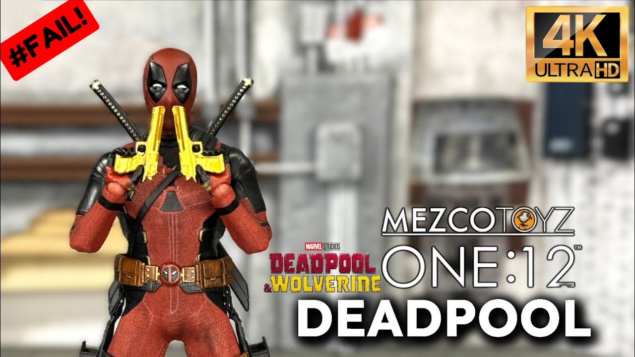 Распаковка и обзор фигурки Дэдпула (версия против Росомахи) от Mezco в масштабе 1/12 #mezco #marv...