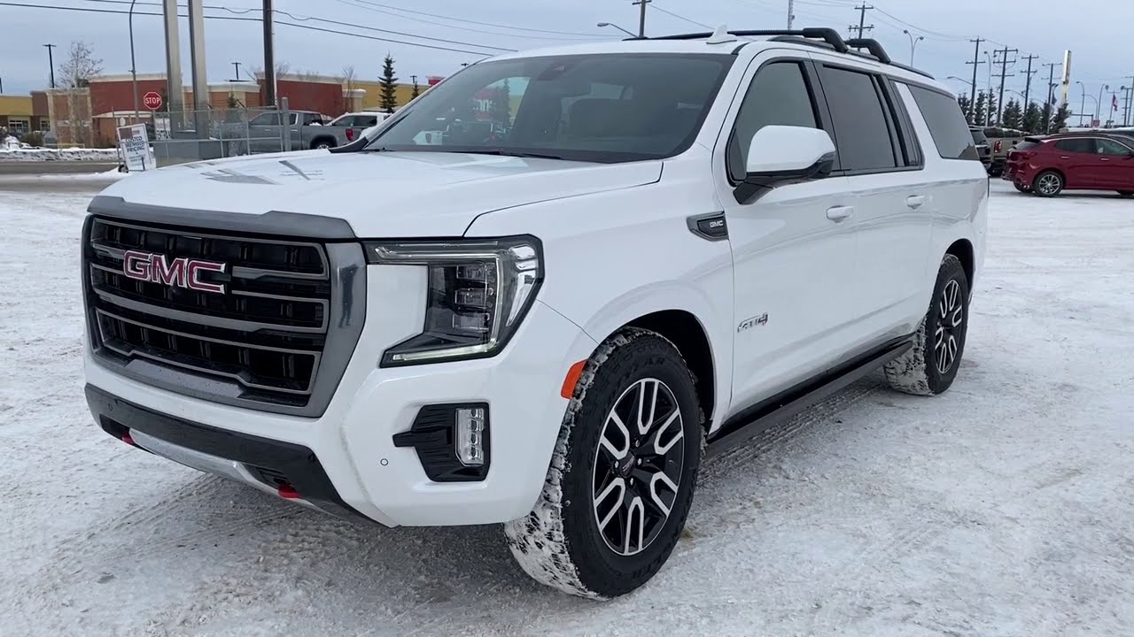 White 2021 GMC Yukon XL AT4 Review | Western GMC Buick