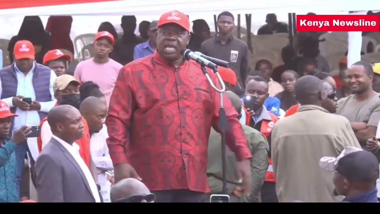 Listen to Matiangi Speech to Nakuru residents on Jubilee delivering Uhuru Message starting campaigns