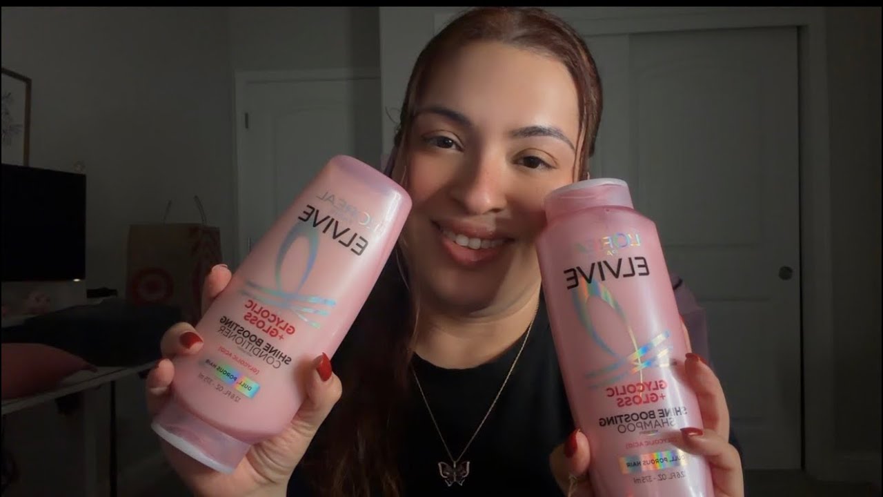 ASMR| Washing your hair 🫧💦 and styling it (heatless hair straightening) New L’Oréal Products 💕