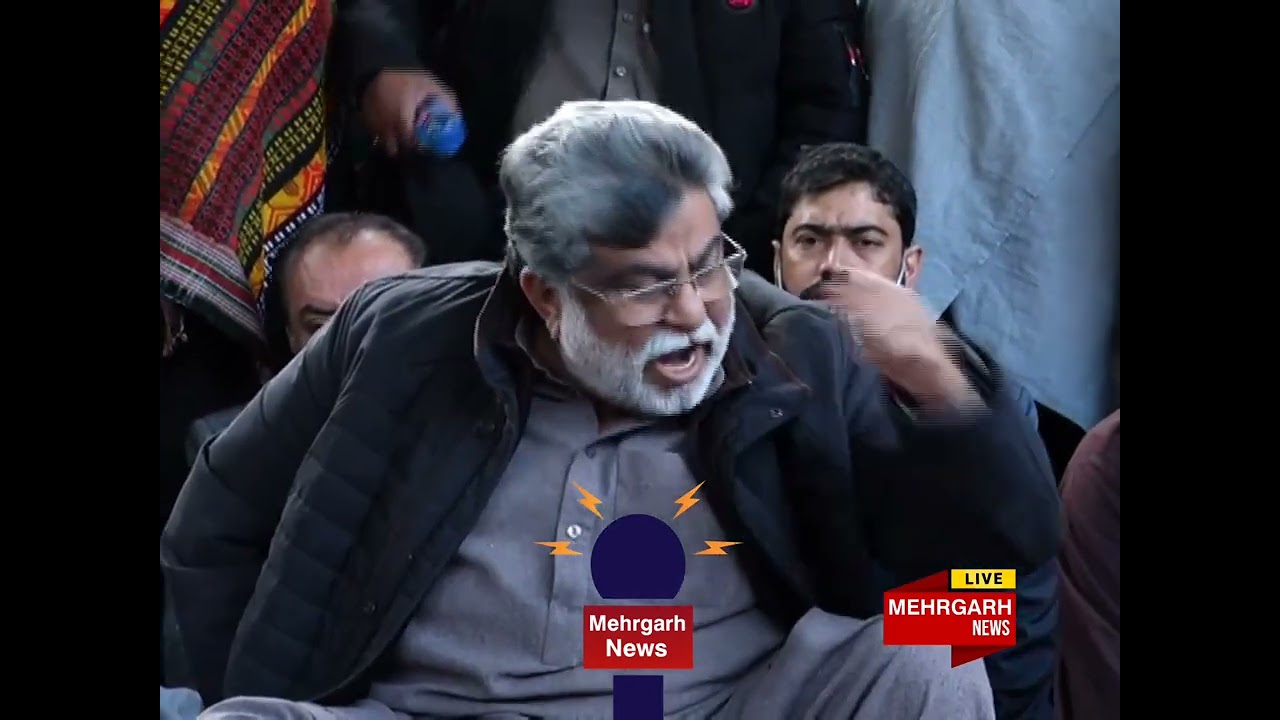 Sardar Yar Muhammad Rind Media Talk. Dharna Balochistan Assembly 18.02.2022