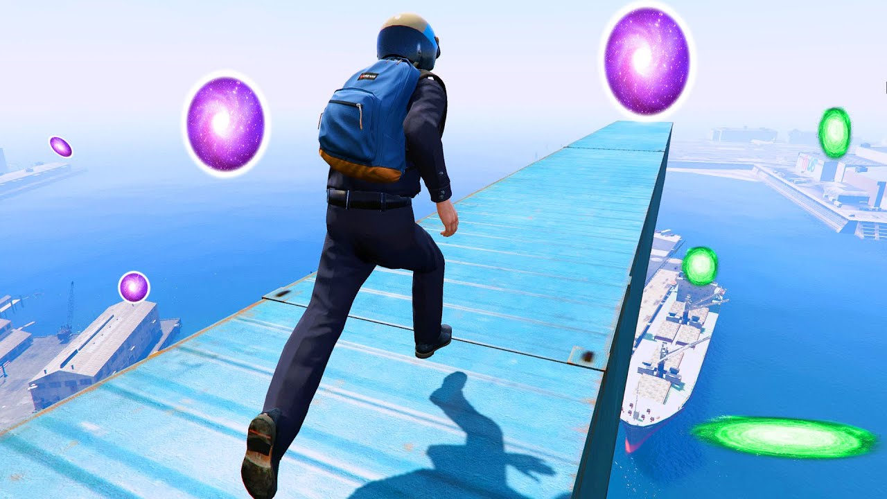 GTA 5 Random Portals #21 (Secret Location/High Building/Ragdolls)