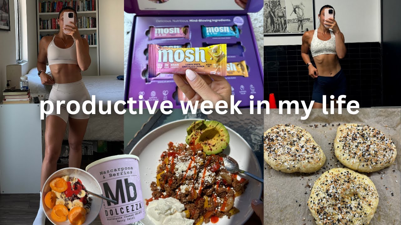 Productive Week in My Life: Baking Sourdough Bagels, Exercise, Reading, & Getting My Life on Track!