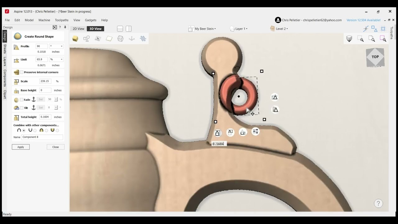 Beer Stein model build two ways
