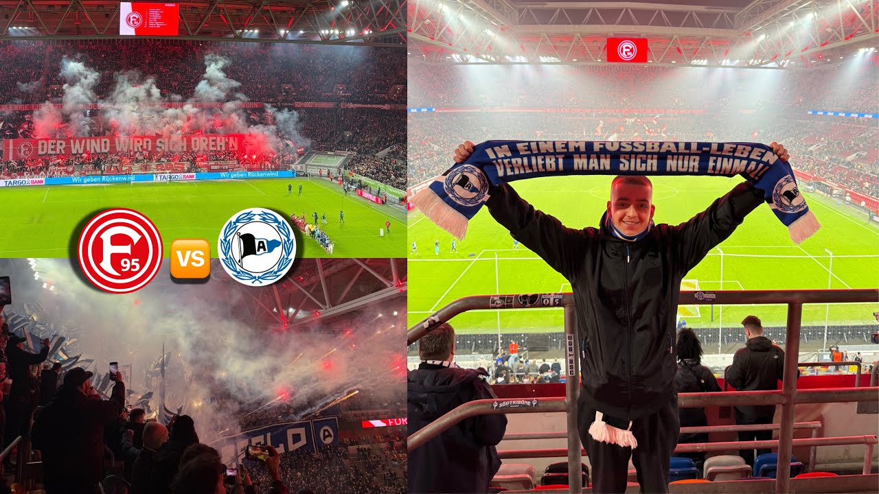 Auswärtspiel zum Rückrunden Auftakt🧨⚽️ | Fortuna Düsseldorf vs. Arminia Bielefeld🖤🤍💙 | 1.🏟️Vlog📸
