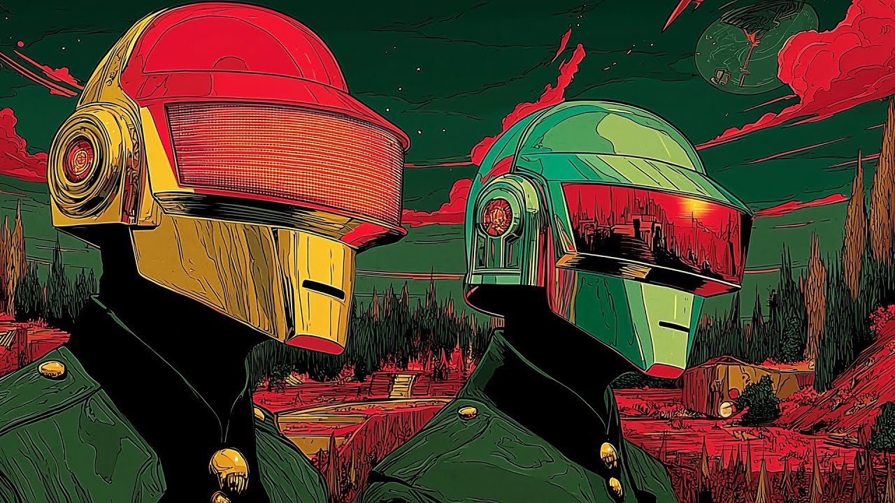 Daft Punk Inspired "Chromatic Divide" 🌌✨ | Synthwave, Chillwave, Electronic, Retro Funk