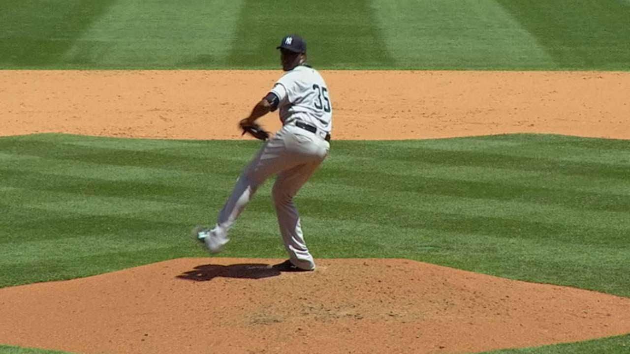 NYY@MIN: Pineda strikes out nine over 5 1/3 innings