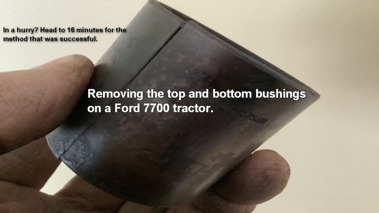 Episode Eight. Ford 7700 spindle bushing removal