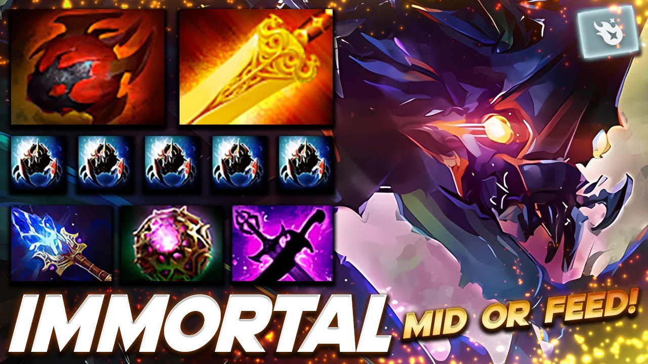 Immortal Nyx MID OR FEED! - Dota 2 Pro Gameplay [Watch & Learn]