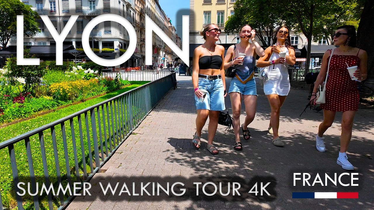 LYON FRANCE 4K | Summer Walking Tour Through Bellecour & Fêtes Consulaires