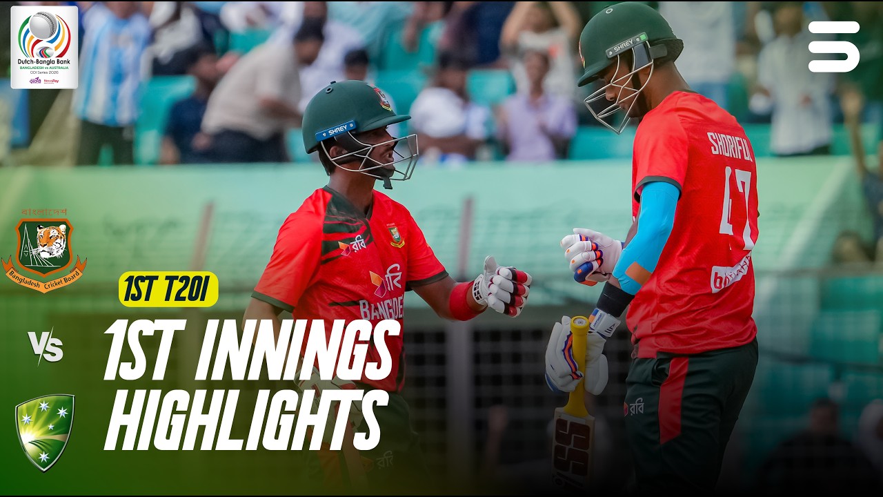 1st Innings Highlights | Bangladesh vs Australia | Match 01 | T20i  Series 2026 | M9K1U