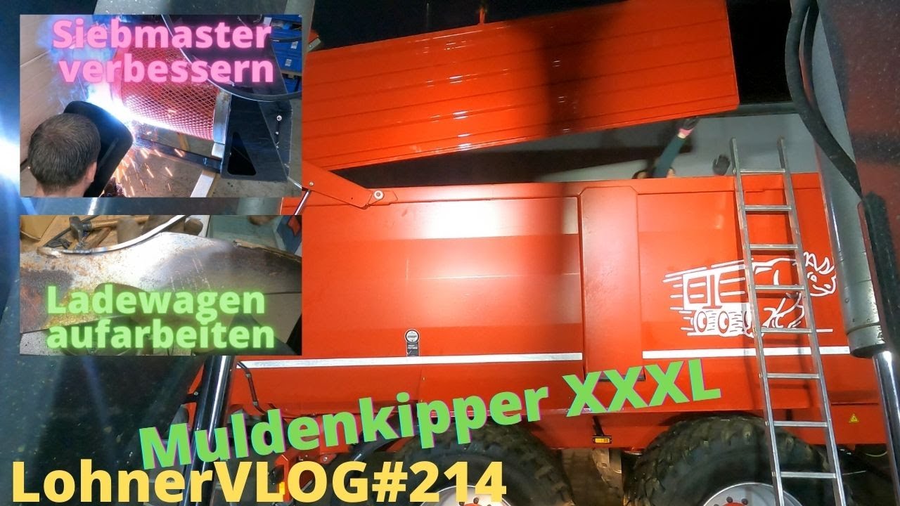 LohnerVLOG#214 Krampe Big Body 790 Aufsätze I Siebmaster verbessern I Ladewagen Verschleiß beheben