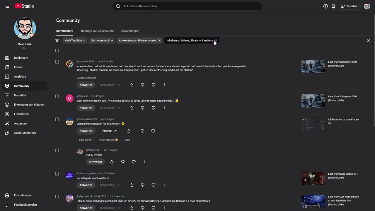 Ich beantworte eure Fragen 03