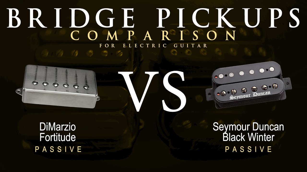 DiMarzio FORTITUDE vs Seymour Duncan BLACK WINTER - Bridge Guitar Pickup Comparison Tone Demo