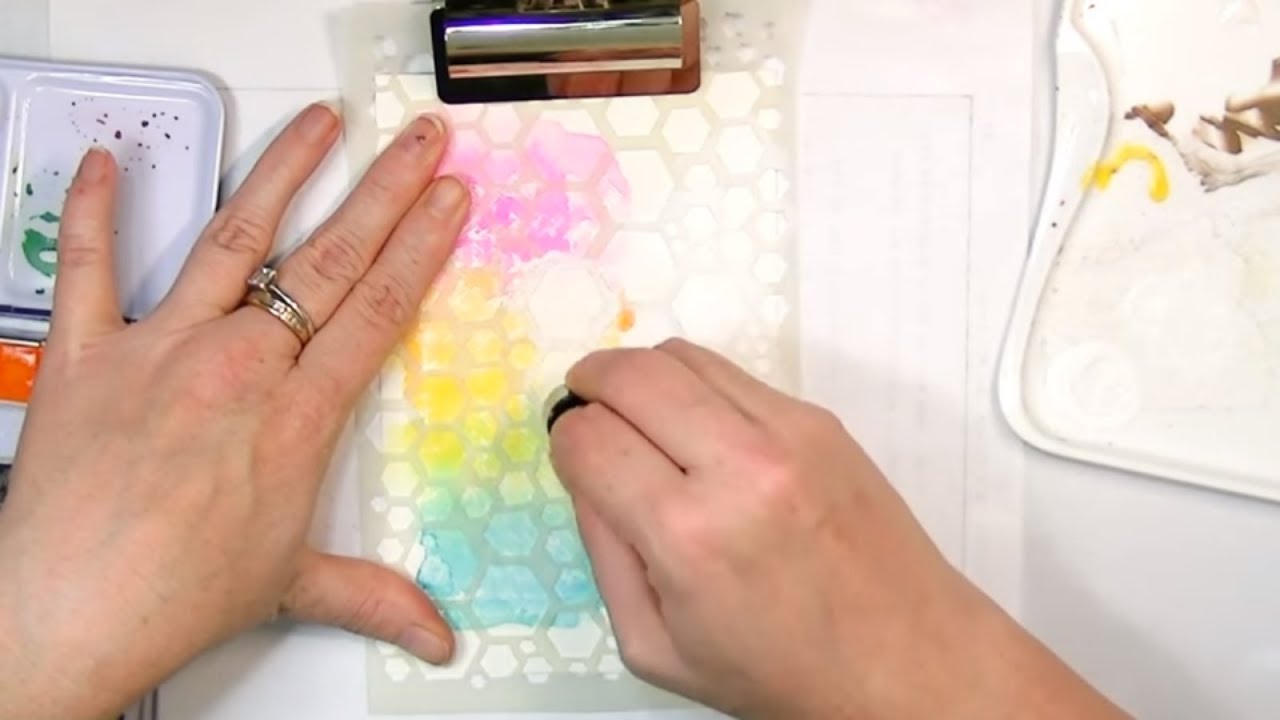 Easy Art Journal Page With Watercolors and Stamps | Mixed Media Art Journal With Me
