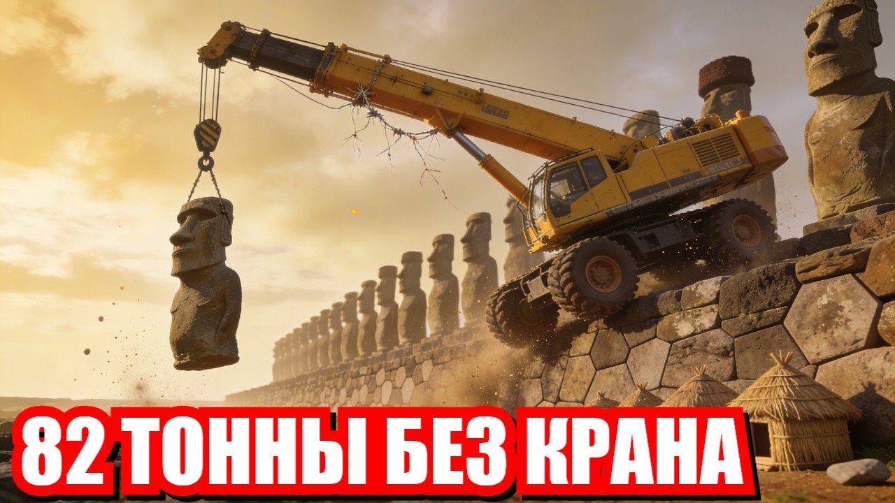 Остров Пасхи: 900 статуй по 80 тонн. Деревья кончились. Люди ИСЧЕЗЛИ