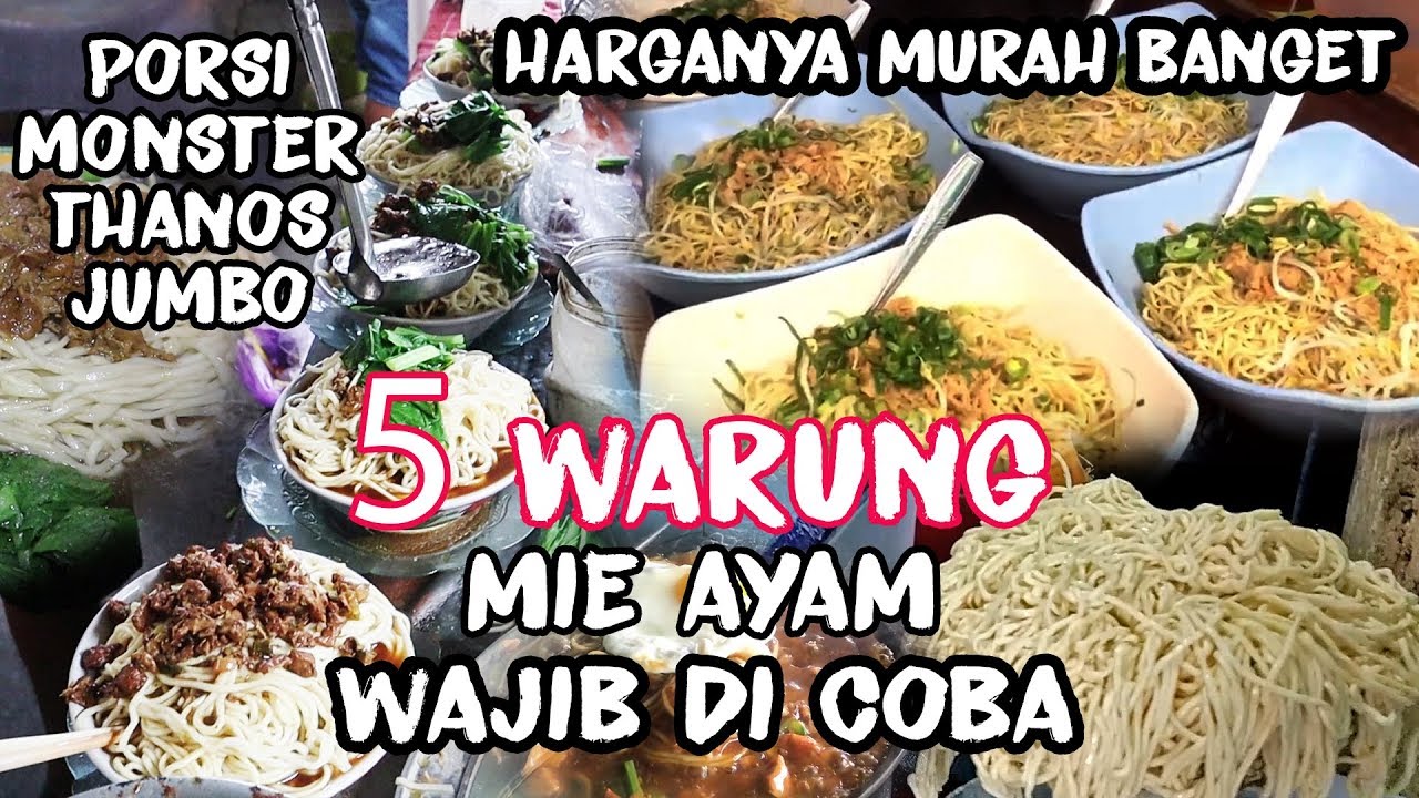 5 MIE AYAM TERDAHSYAT !!!! DI JOGJA !!!