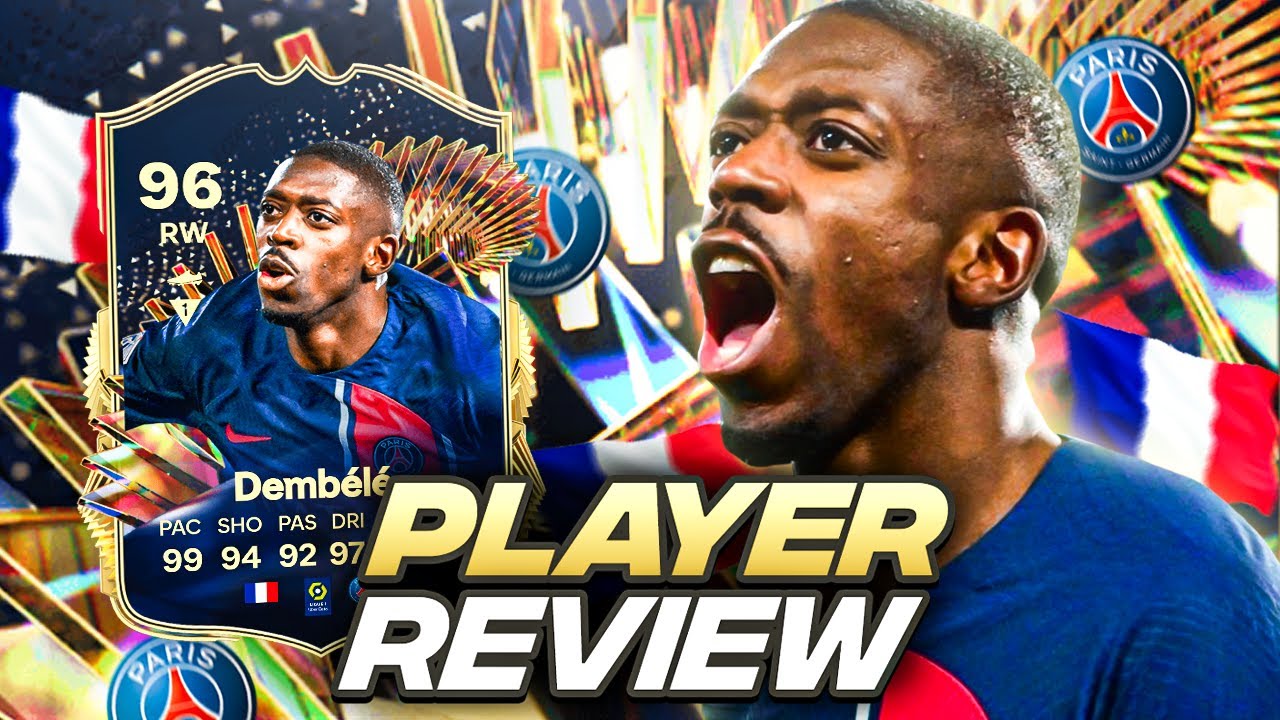 5⭐5⭐ 96 TOTS DEMBELE PLAYER REVIEW | FC 24 Ultimate Team