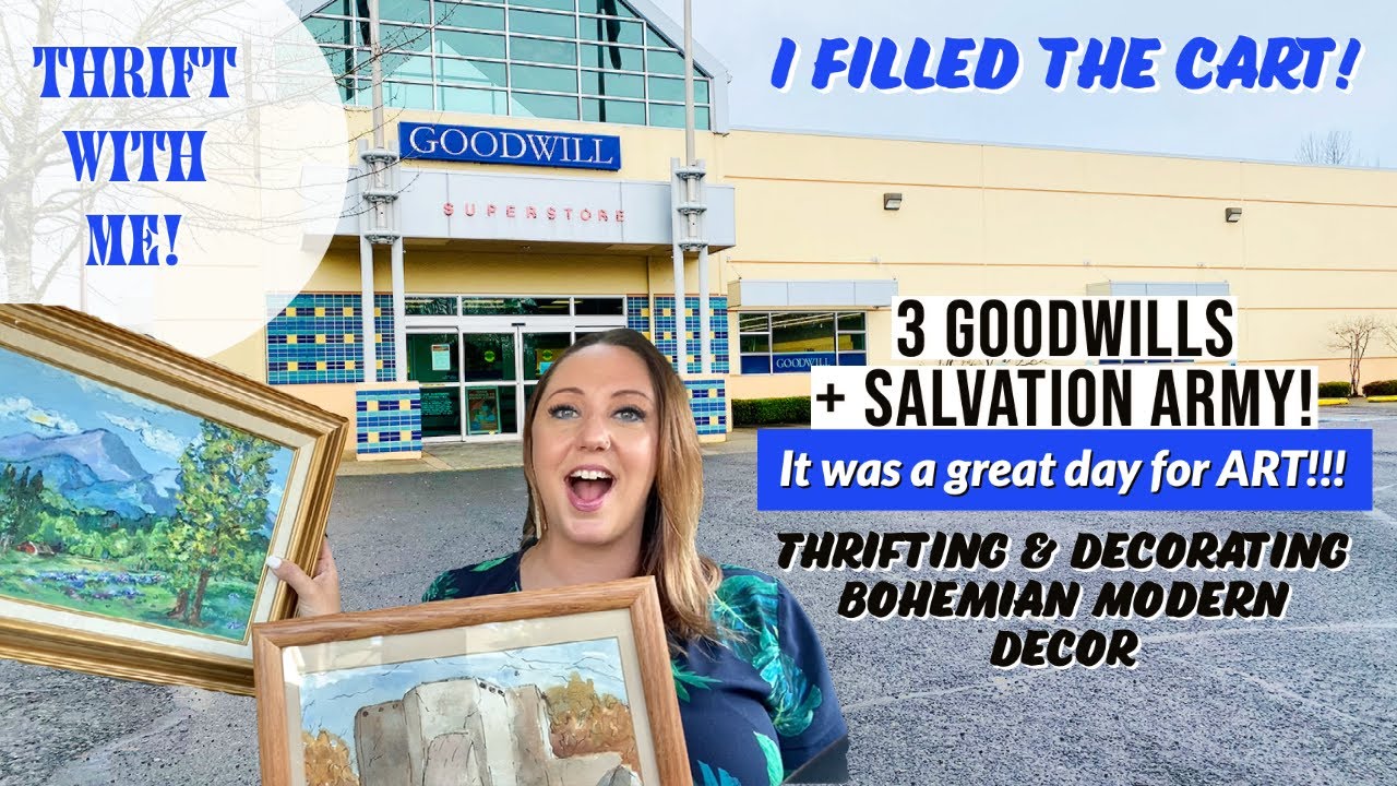FILLING MY GOODWILL CART…AGAIN! | Thrift For Resale | Thrift With Me | Goodwill Haul | 4 Stops 1 Day