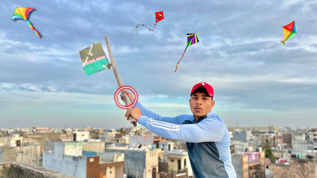 Caught Kite On Other Roof | Kite Catching | Kites Vlog |