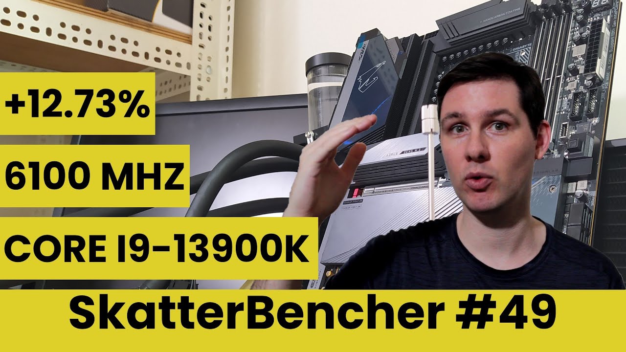 Core i9-13900K Undervolt & Overclock to 6100 MHz With Z790 Aorus Master | SkatterBencher #49