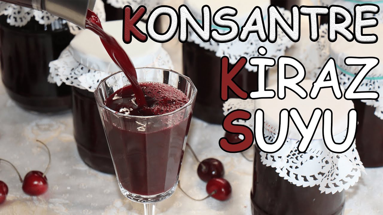 ŞEKERSİZ✅ DOĞAL✅ KONSTANTRE KİRAZ SUYU💯 MİSAFİRLERİNİZ BU TARİFE BAYILACAK‼️