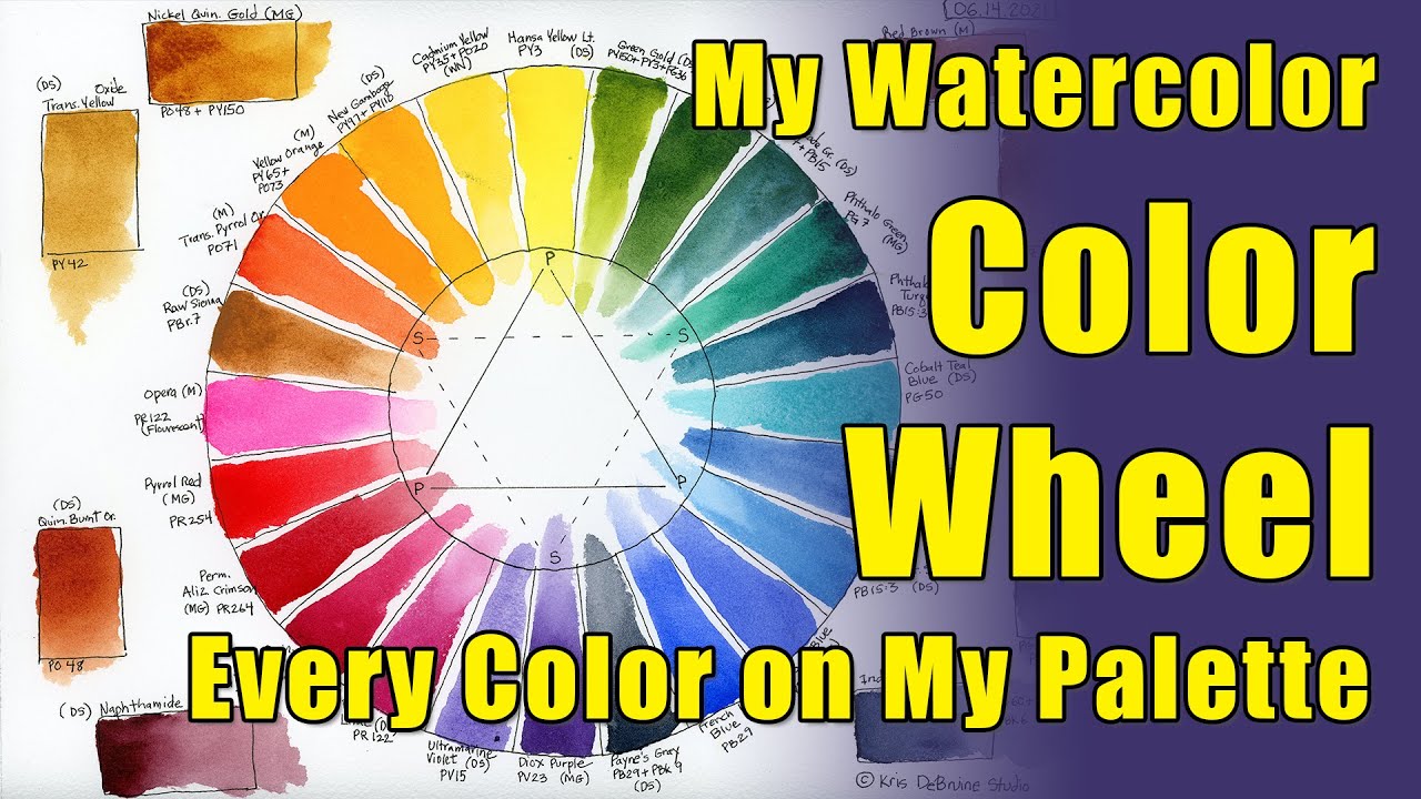 My Watercolor Color Wheel: Every Color on My Quiller Palette